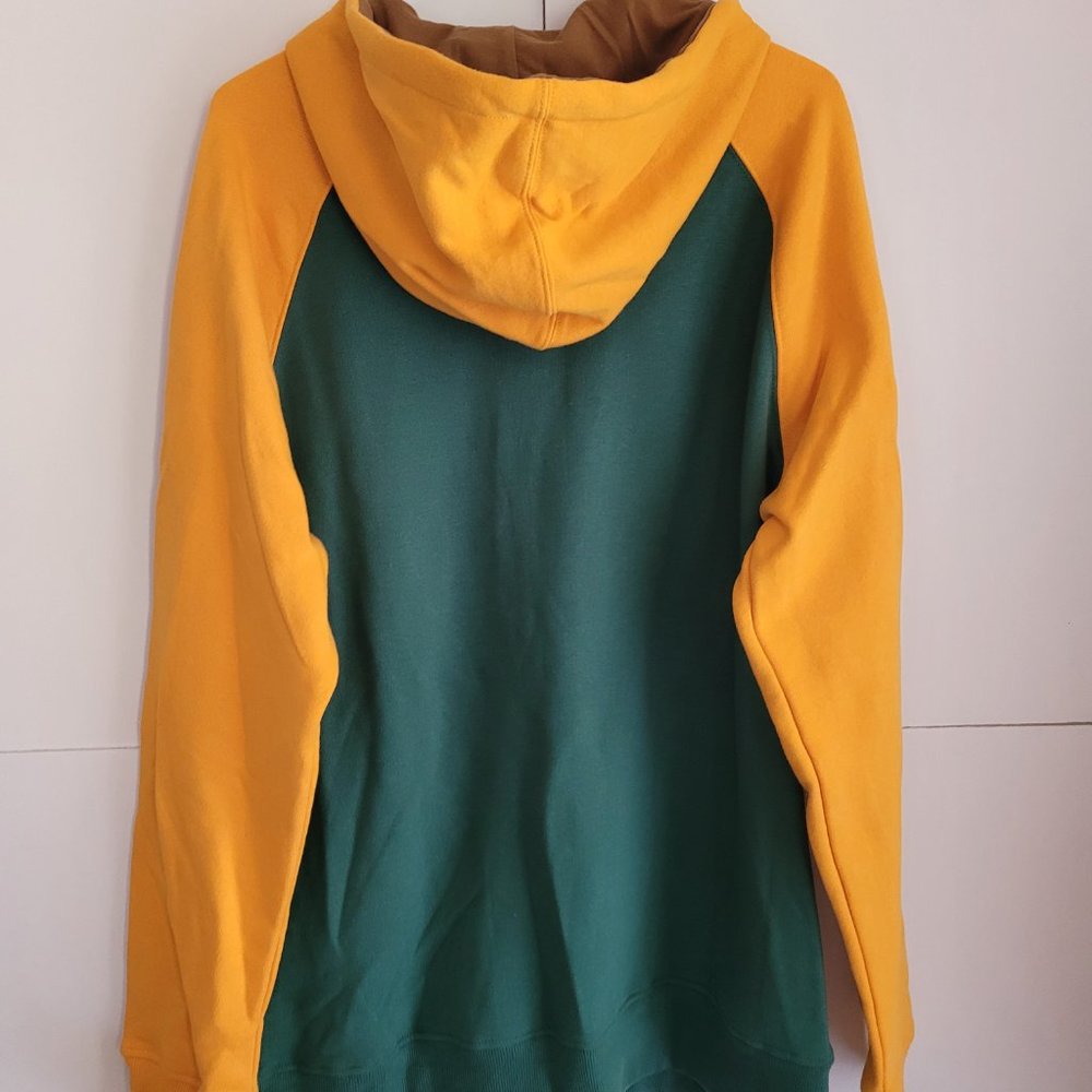 Yellow and Green Men's Hoodie - Picture 2 of 6